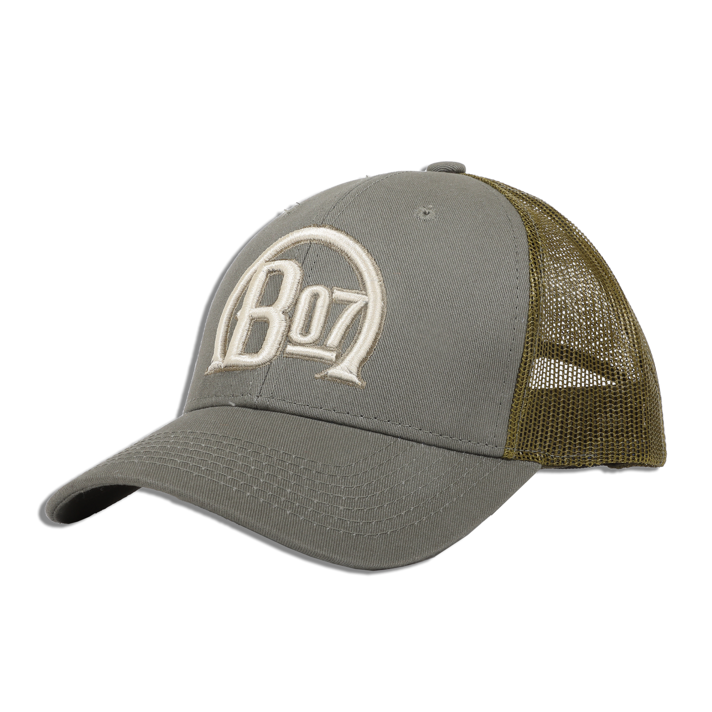 B-Line 07 Olive 3D Embroidery Trucker Hat