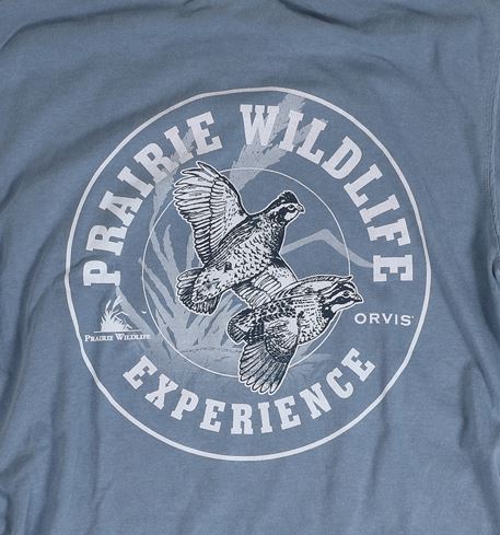 Prairie Wildlife Quail Sketch Long Sleeve Tee